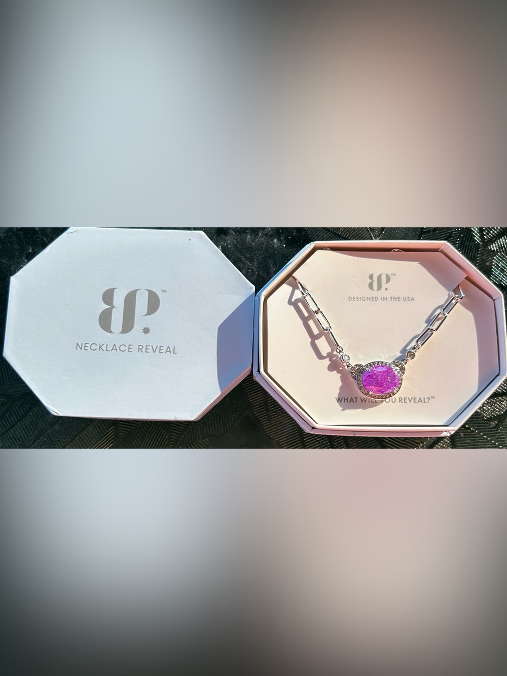 BP OG lab created lavender ice crystal on rhodium plating. - Picture 2 of 2